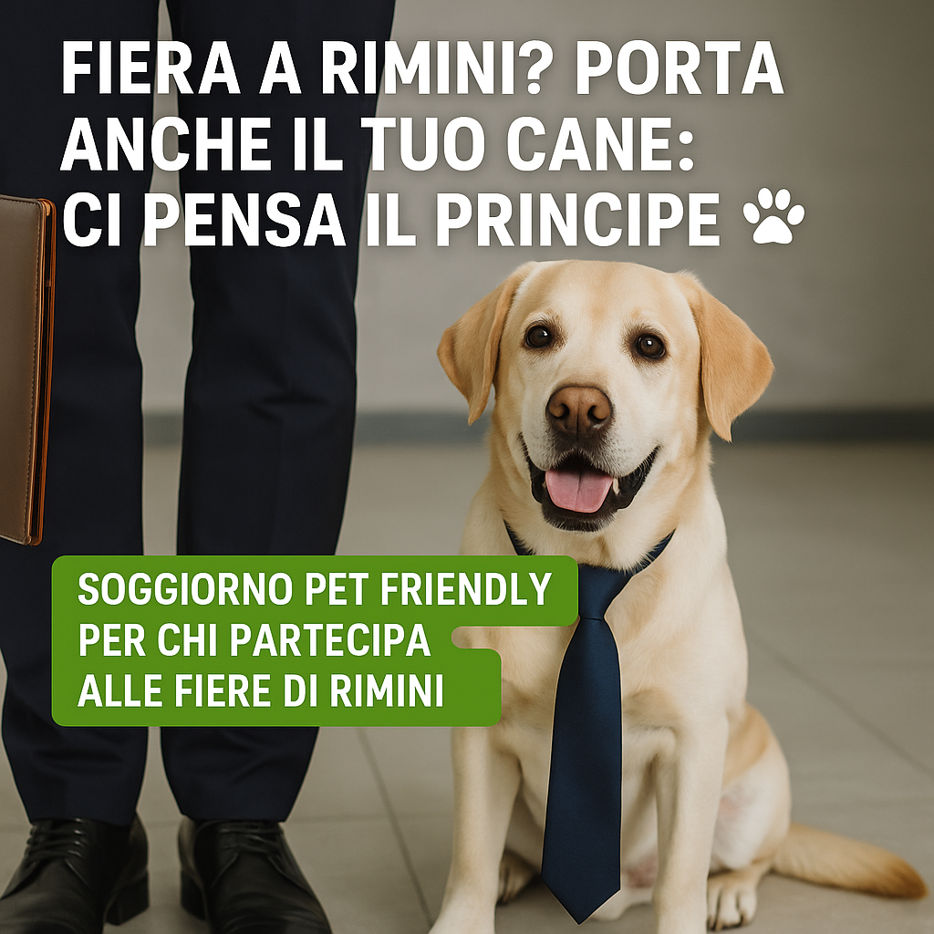 Soggiorni di lavoro a Rimini? Porta anche il tuo pet: ci pensa il Principe 🐾